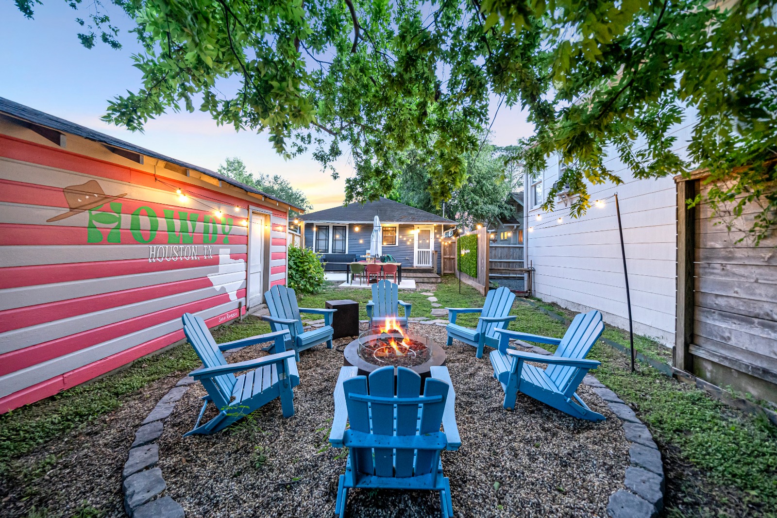 Peddie St fire-pit backyard
